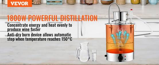 Distillateur Alambic 30 L Distillateur d'Alcool Chaudière à Distillateur Alambic 30 L Distillateur d'Alcool Chaudière à