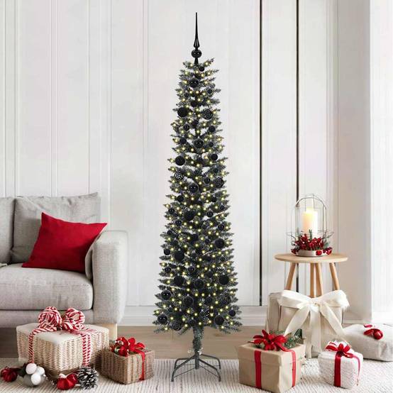 ComfortXL - Sapin de Noël artificiel 180 cm complet avec 300 LED et 120 boules Vert – ComfortXL Outdoor Living - Image 1