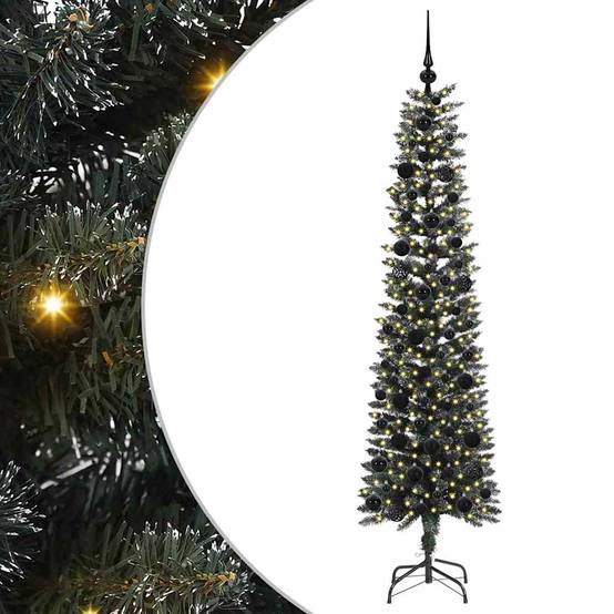 ComfortXL - Sapin de Noël artificiel 180 cm complet avec 300 LED et 120 boules Vert – ComfortXL Outdoor Living - Image 2