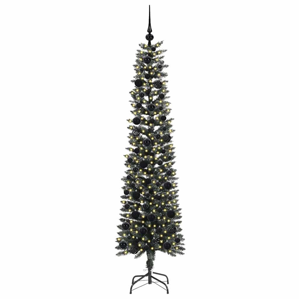 ComfortXL - Sapin de Noël artificiel 180 cm complet avec 300 LED et 120 boules Vert – ComfortXL Outdoor Living - Image 3