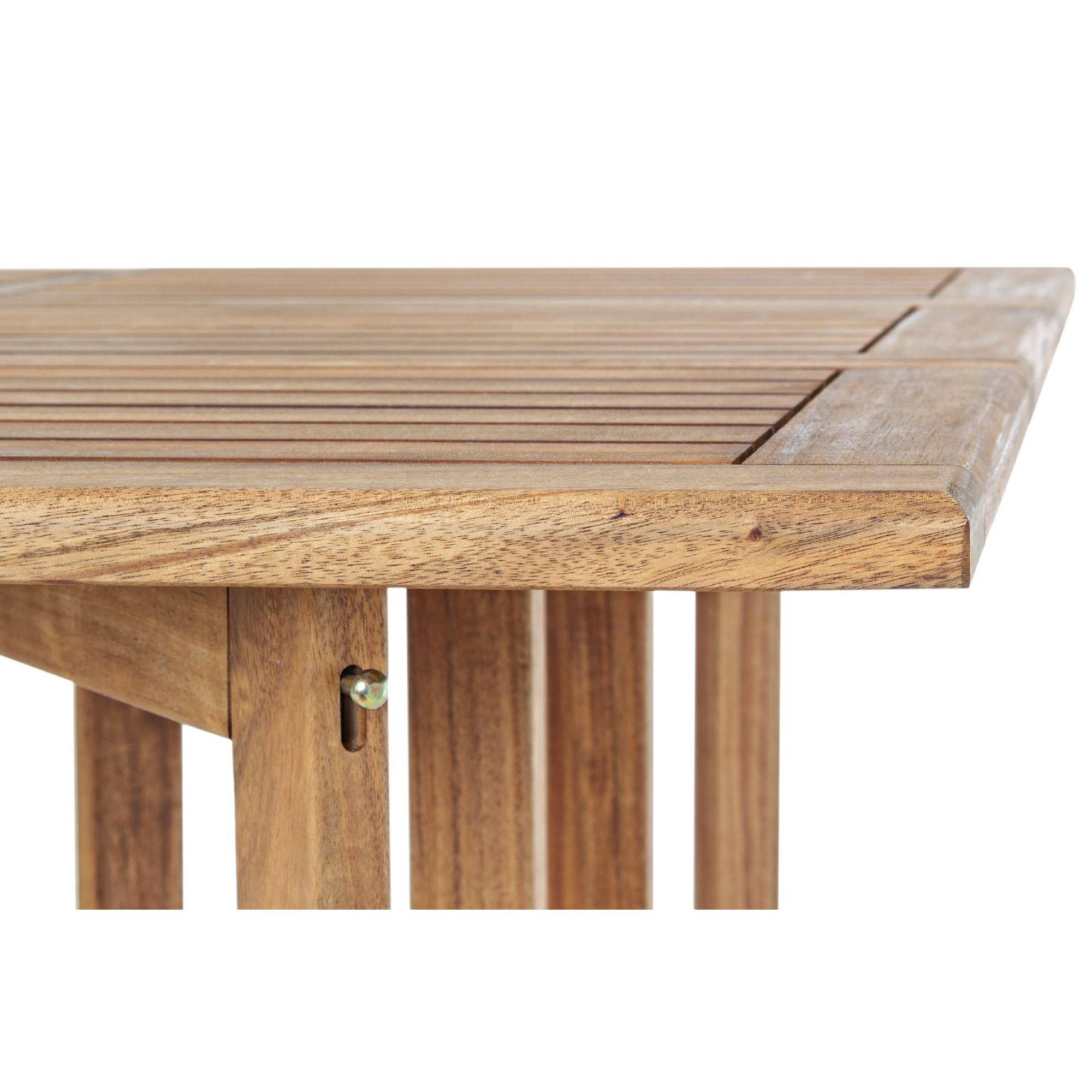 Autre - Ensemble de jardin table et 4 chaises en bois pliable - CANCALE - Imagen 9