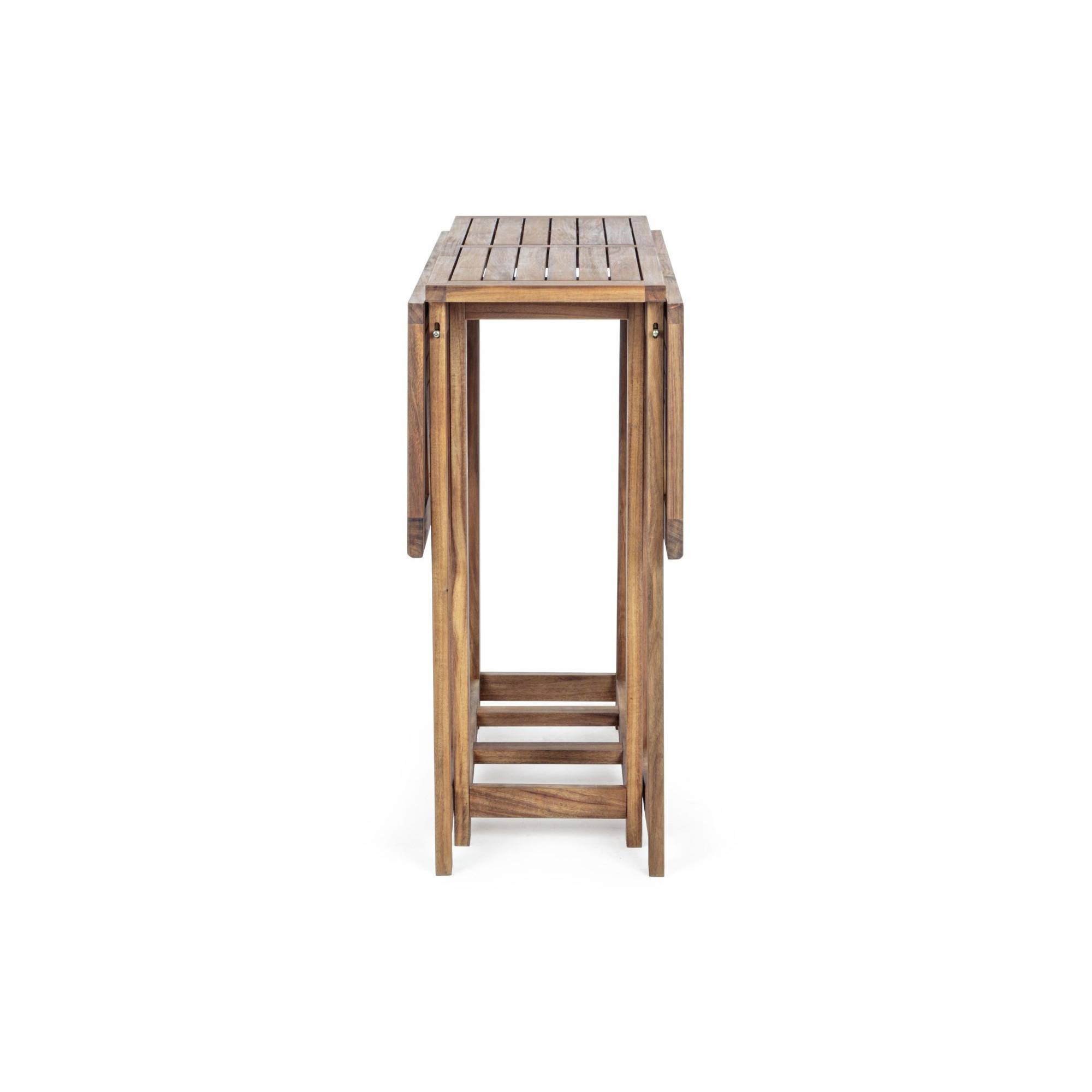 Autre - Ensemble de jardin table et 4 chaises en bois pliable - CANCALE - Imagen 7