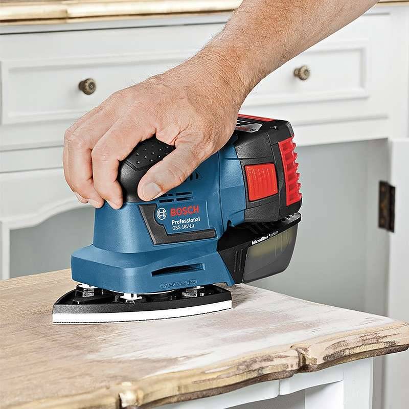 Bosch - Ponceuse vibrante sans fil GSS 18V-10 Solo (machine seule) | 06019D0200 - Bosch - Imagen 2