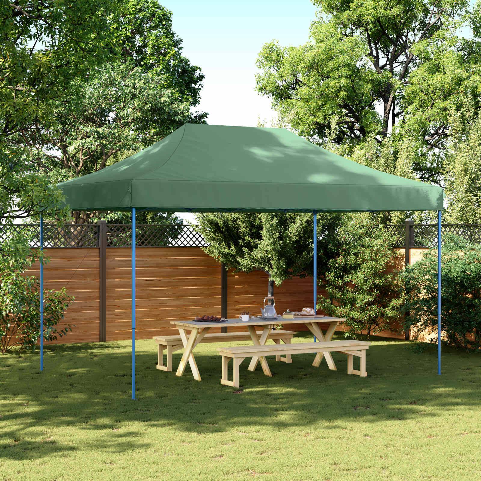 Pergola acier vert 440 x 292 x 315 cm - Prolenta premium p383.1 - Image 2