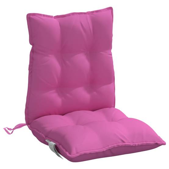Lot de 6 Coussins Fauteuil de Jardin Dossier Bas Tissu Oxford Confortable Rose 100x50x7cm – ComfortXL Outdoor Living - Image 5