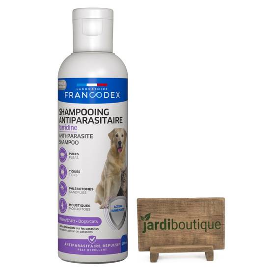 Francodex - Shampoing Antiparasitaire Icaridine 250 ml pour Chien et Chat - Image 2
