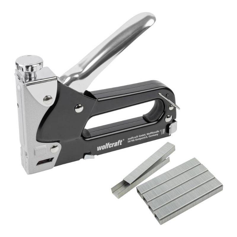 Wolfcraft - Lot agrafeuse WOLFCRAFT 7089000 - Tacocraft 7 + agrafes Wolfcraft - Imagen 1