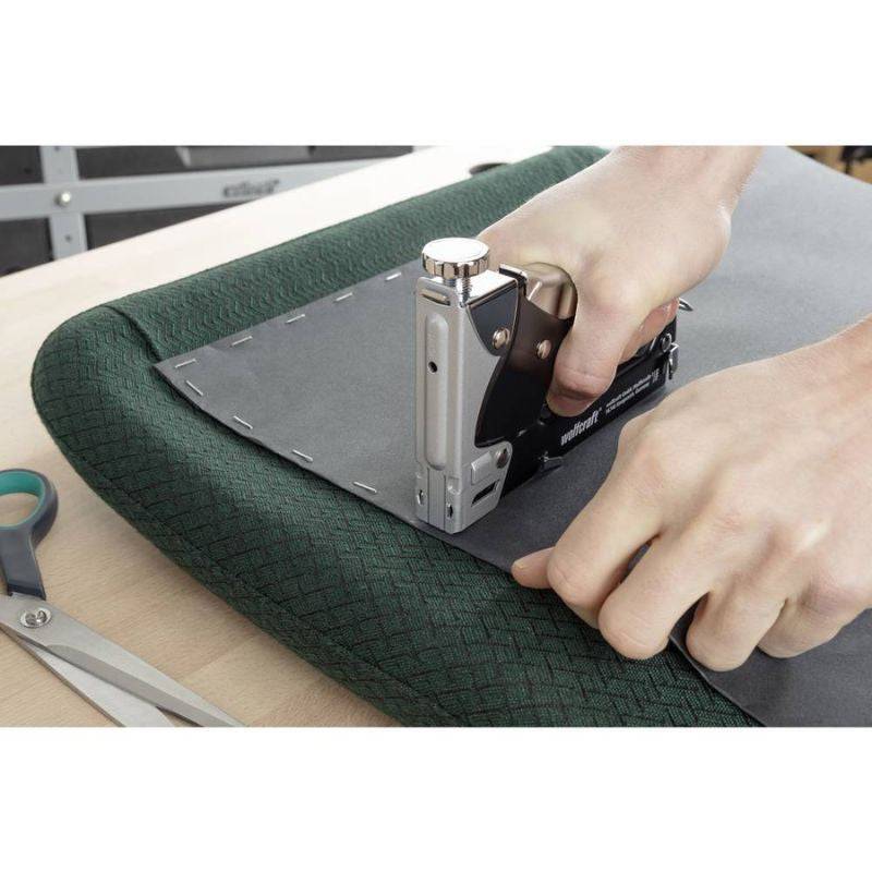 Wolfcraft - Lot agrafeuse WOLFCRAFT 7089000 - Tacocraft 7 + agrafes Wolfcraft - Imagen 2