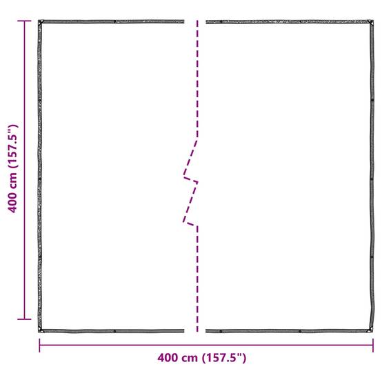 ComfortXL - Bâche protection plantes jardin terrasse PE translucide imperméable 4x4m - ComfortXL Outdoor Living - Image 8
