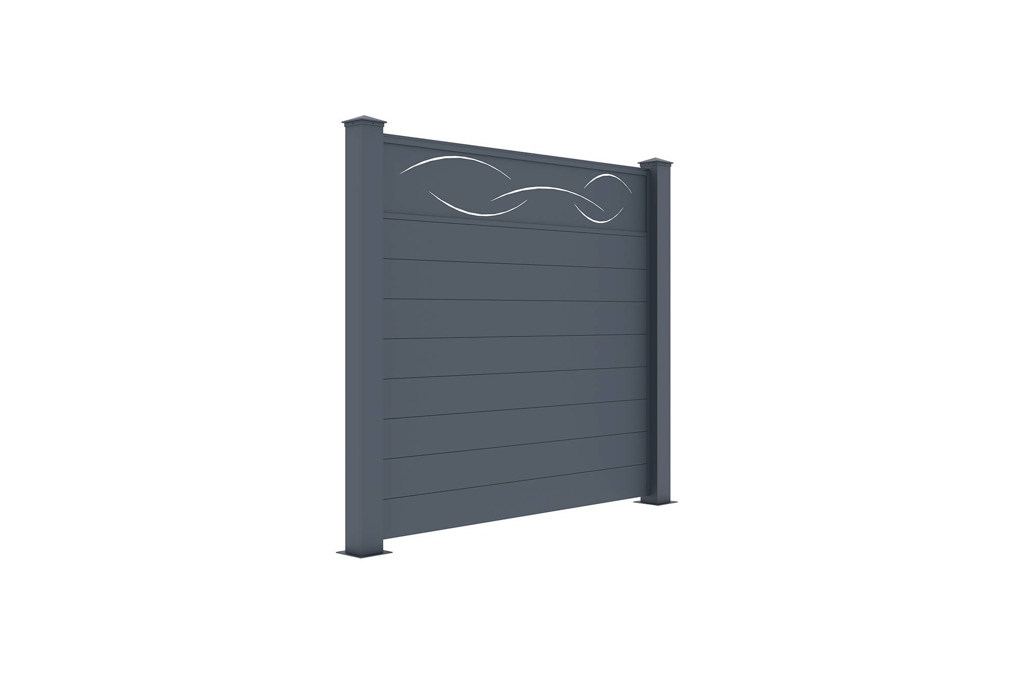 Casanoov Lot de 2 kits de clôture aluminium LIFE H.170   cm - kits complet 3.8m - Image 4