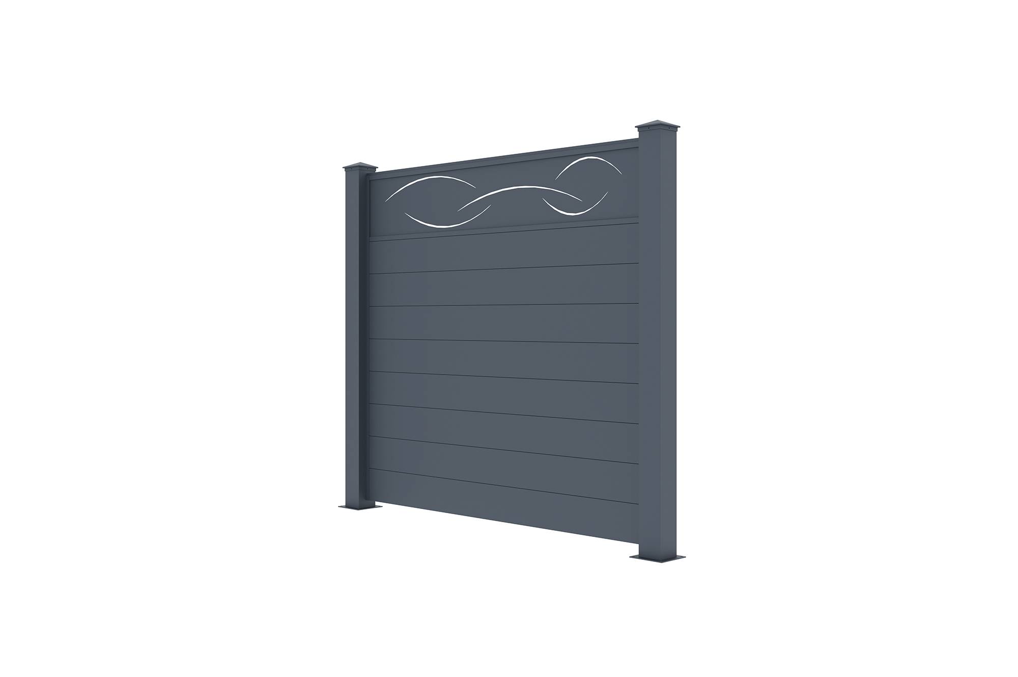 Casanoov Lot de 2 kits de clôture aluminium LIFE H.170   cm - kits complet 3.8m - Image 5