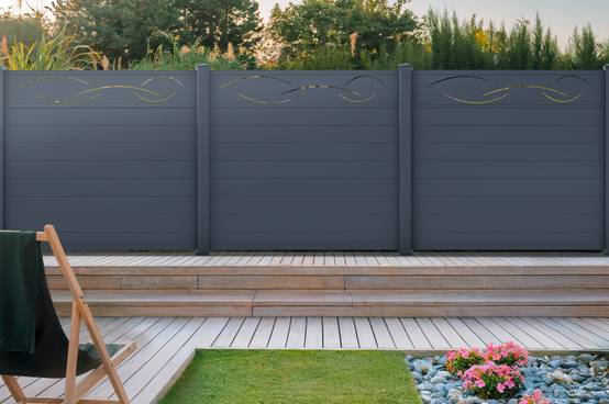 Casanoov Lot de 2 kits de clôture aluminium LIFE H.170 cm - kits complet 3.8m - Image 1