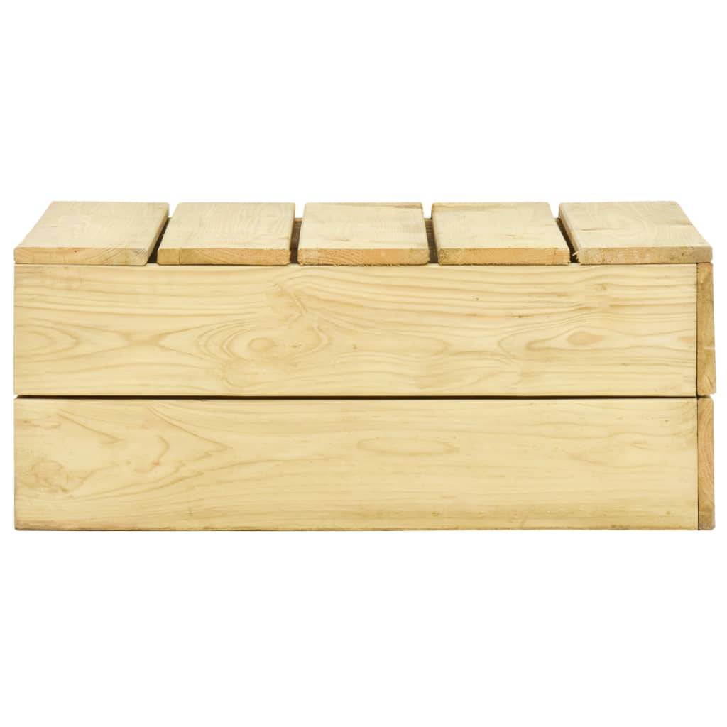 Helloshop26 - Salon de jardin meuble d'extérieur ensemble de mobilier 3 pièces avec coussins bois de pin imprégné - Imagen 5
