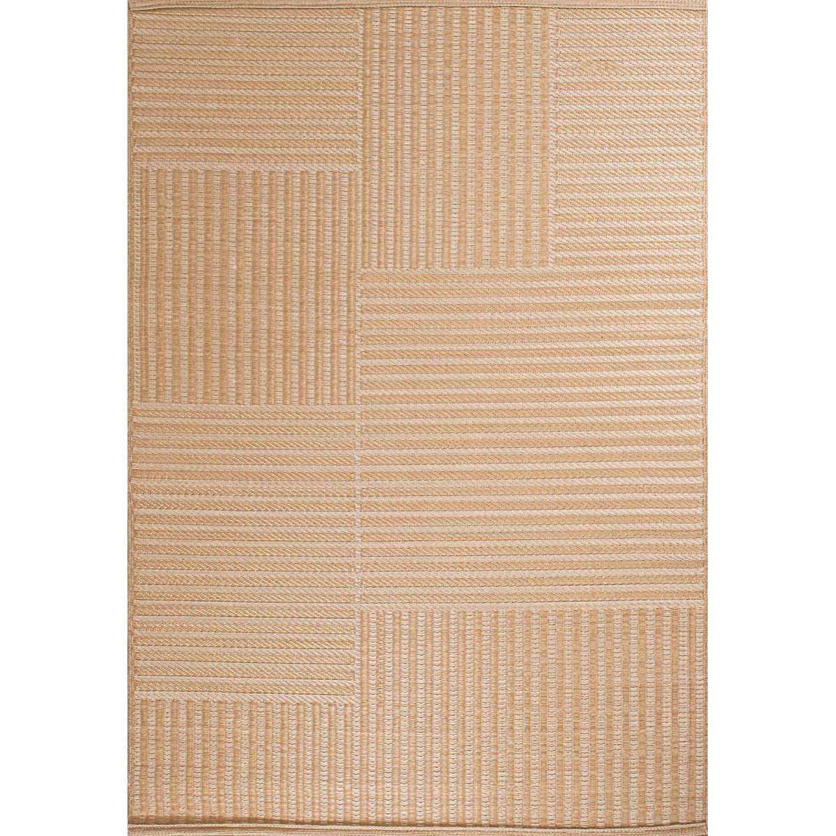 Jardindeco - Tapis extérieur en polypropylène Spargi 1745 beige 150 x 220 cm - Imagen 1