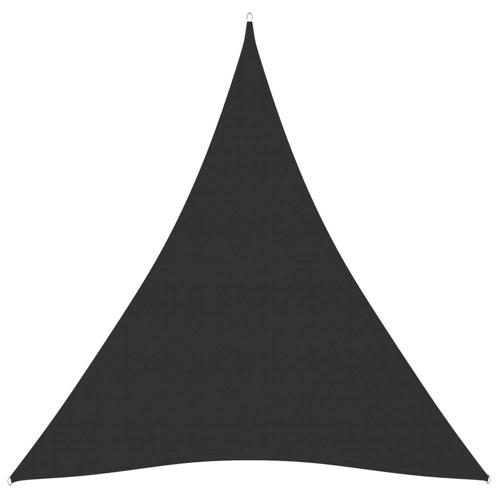 Helloshop26 - Voile toile d'ombrage parasol tissu oxford triangulaire 5 x 6 x 6 m anthracite - Imagen 1