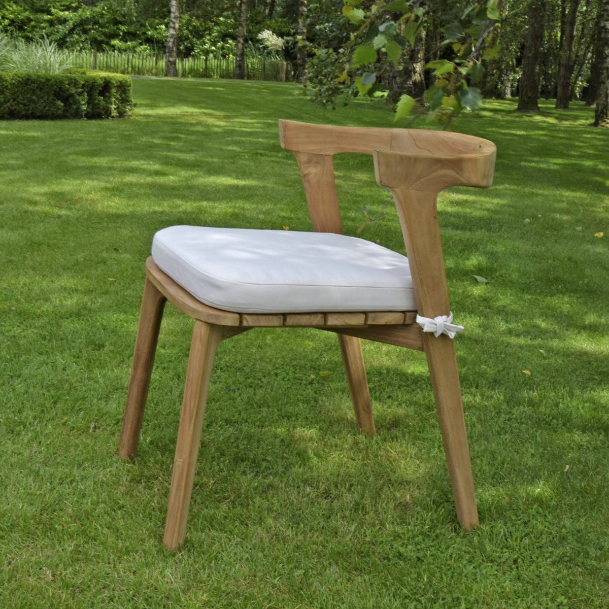 Chaise de jardin en teck massif Rumba - TECK'Attitude - Imagen 2