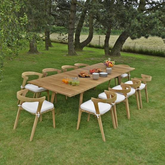Chaise de jardin en teck massif Rumba - TECK'Attitude - Imagen 4