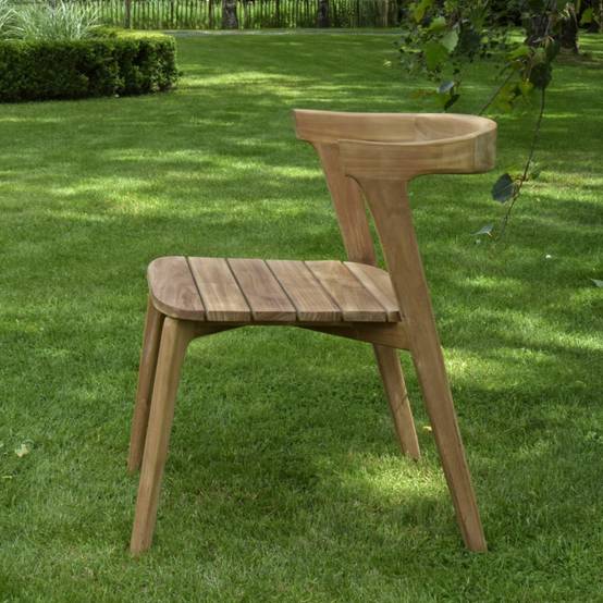 Chaise de jardin en teck massif Rumba - TECK'Attitude - Imagen 3