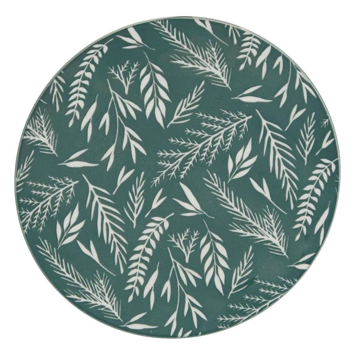 Service de Table 12 Pièces "Agathe" 26cm Vert - Image 3