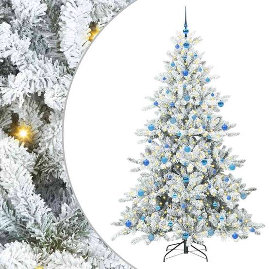 Vidaxl - Sapin de Noël Artificiel à Branches Articulées Blanc 210 cm vidaXL 3397738 - Image 2
