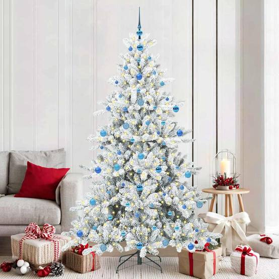Vidaxl - Sapin de Noël Artificiel à Branches Articulées Blanc 210 cm vidaXL 3397738 - Image 1