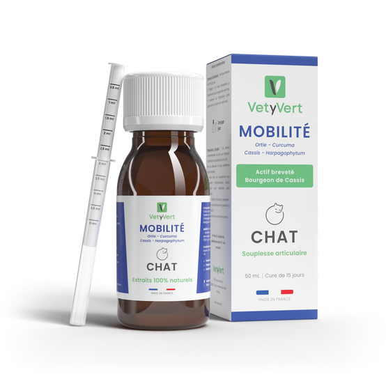 Complément alimentaire vétérinaire - Mobilité (articulations) chat 50 mL - VetyVert - Image 1