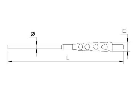 Jeu de 5 chasse-goupilles "AIR" avec poignée – 3/4/5/6/8 mm - MOB - Image 2