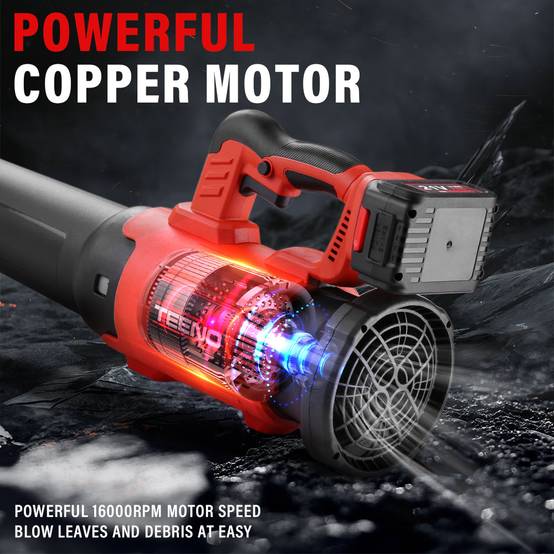 Souffleur de feuilles électrique, 6 modes de vitesse, 450 cfm/130 mph - Image 4
