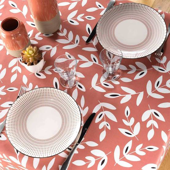Nappe en Microfibre "Bellys" 140x240cm Terracotta - Image 2