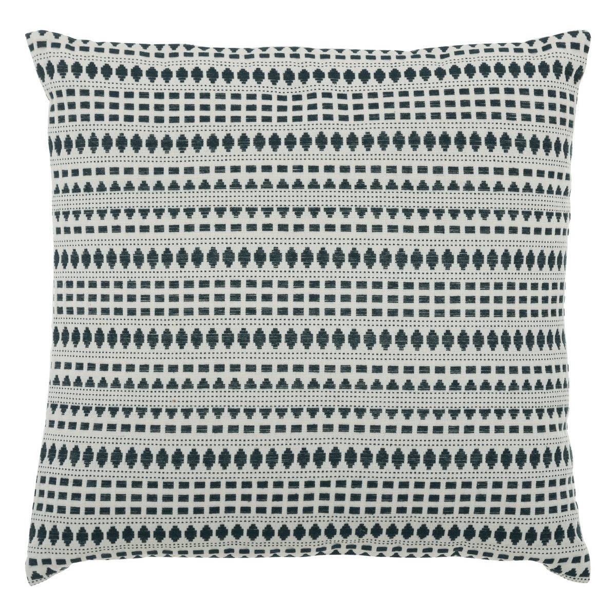 Coussin décoratif Bleu Egéen Jacquard 38 x 38 cm - Imagen 1