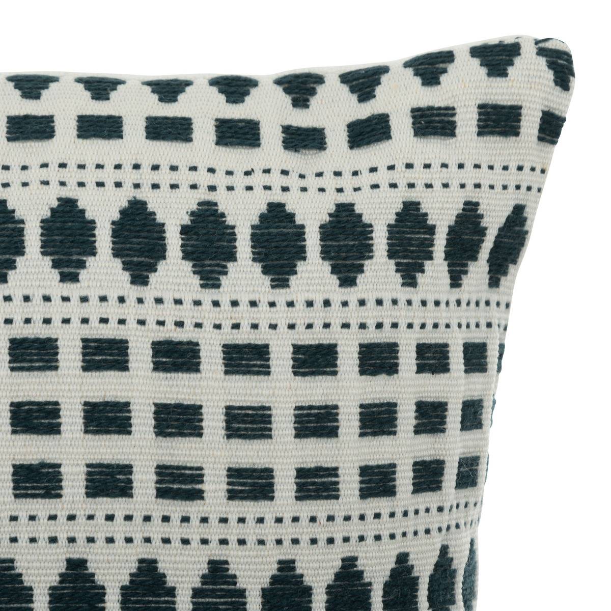 Coussin décoratif Bleu Egéen Jacquard 38 x 38 cm - Imagen 2