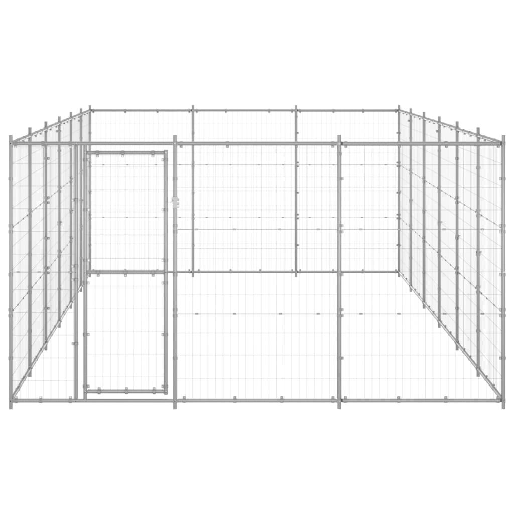 Vidaxl - Chenil extérieur Acier galvanisé 21,78 m² vidaXL 3082328 - Imagen 2