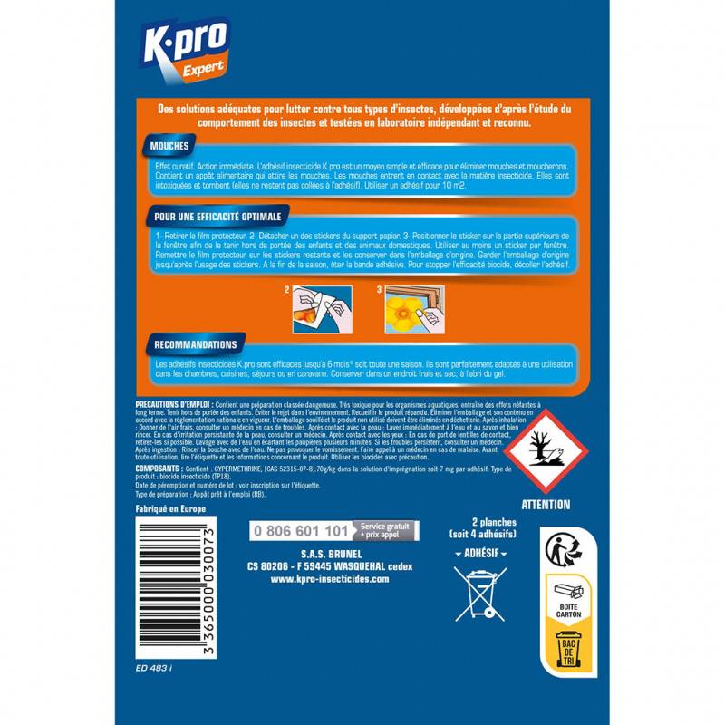 Adhésif Anti-mouches Fleur Kapo Piège Discret Et Efficace - Kpro - Image 5
