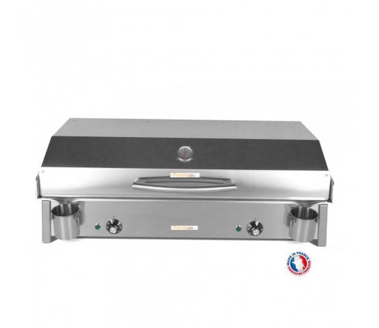 Plancha électrique ANTHEA E870 + Couvercle + 2 ustensiles – PLANCHAELEC