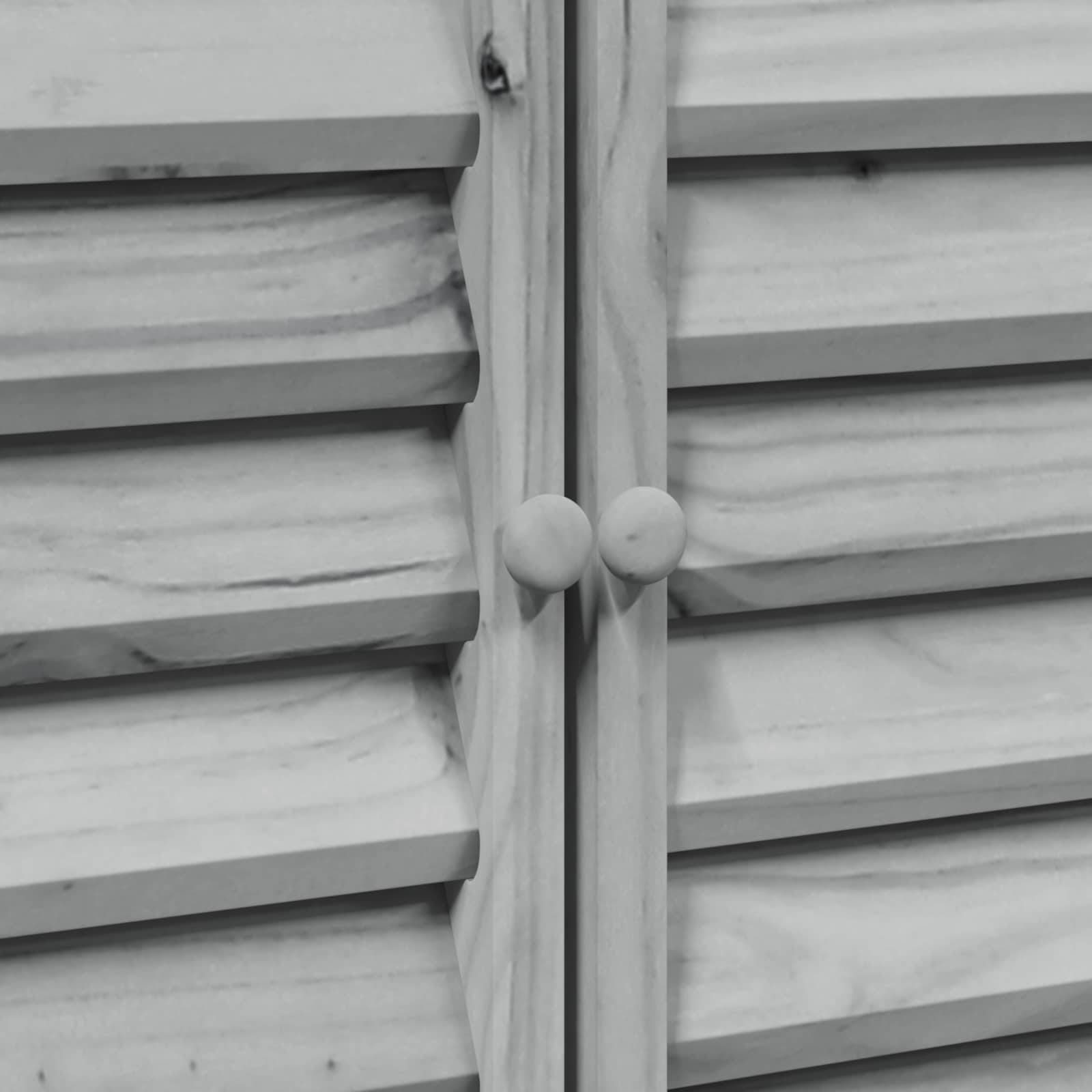 Vidaxl - Abri de jardin Gris 106 x 56 x 113,5 cm Bois de Sapin Massif vidaXL 42033458 - Image 10