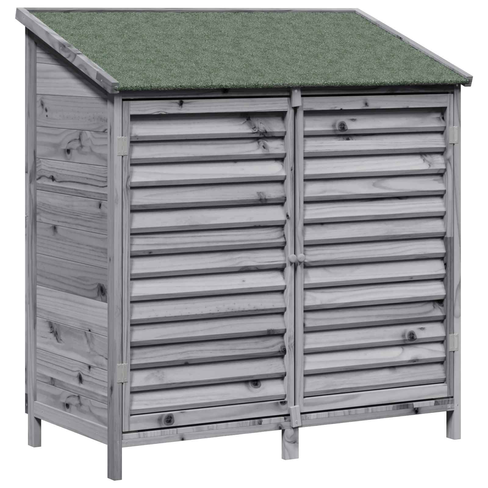 Vidaxl - Abri de jardin Gris 106 x 56 x 113,5 cm Bois de Sapin Massif vidaXL 42033458 - Image 2