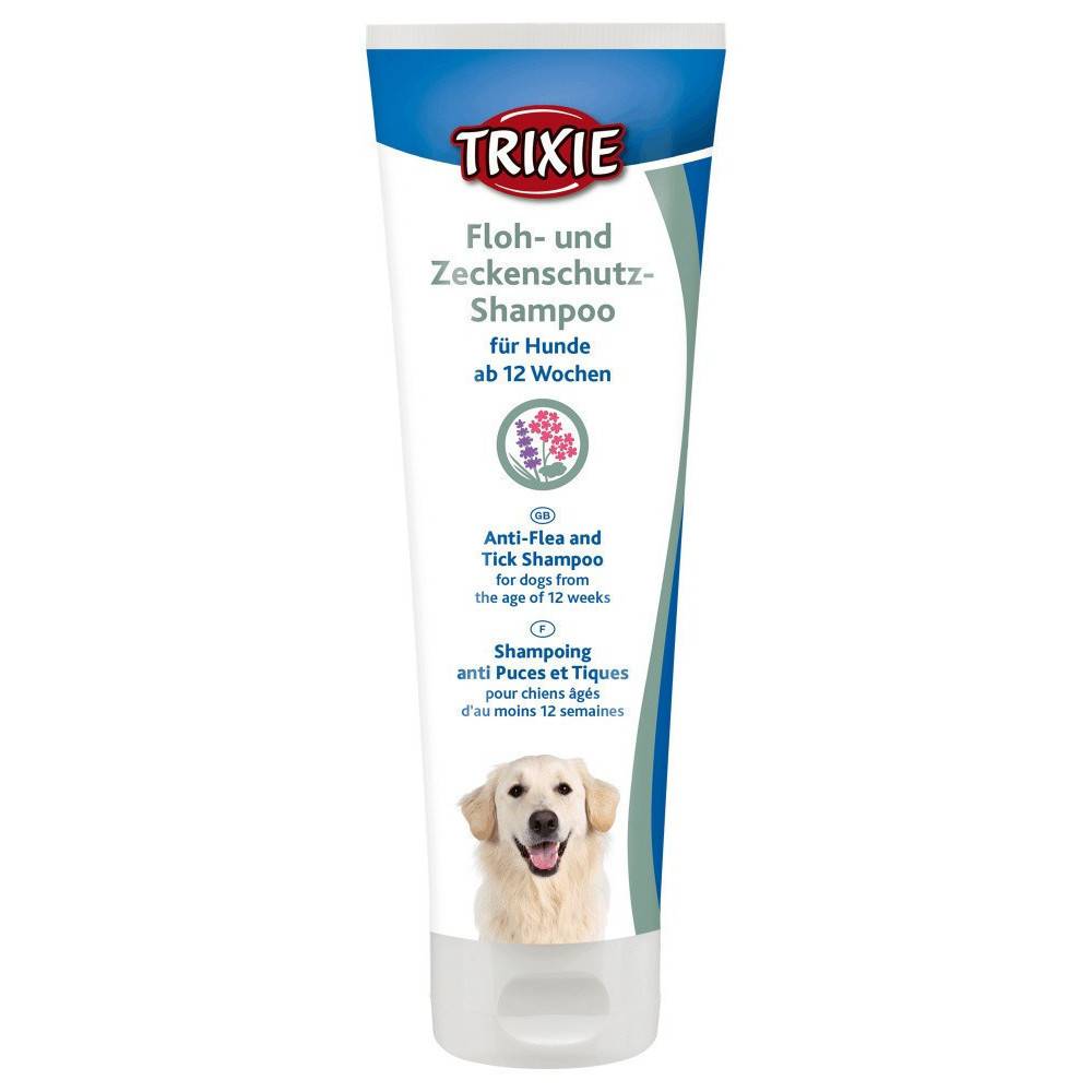 Trixie - Shampoing antipuces et tiques pour chiens 250 ml - Imagen 1