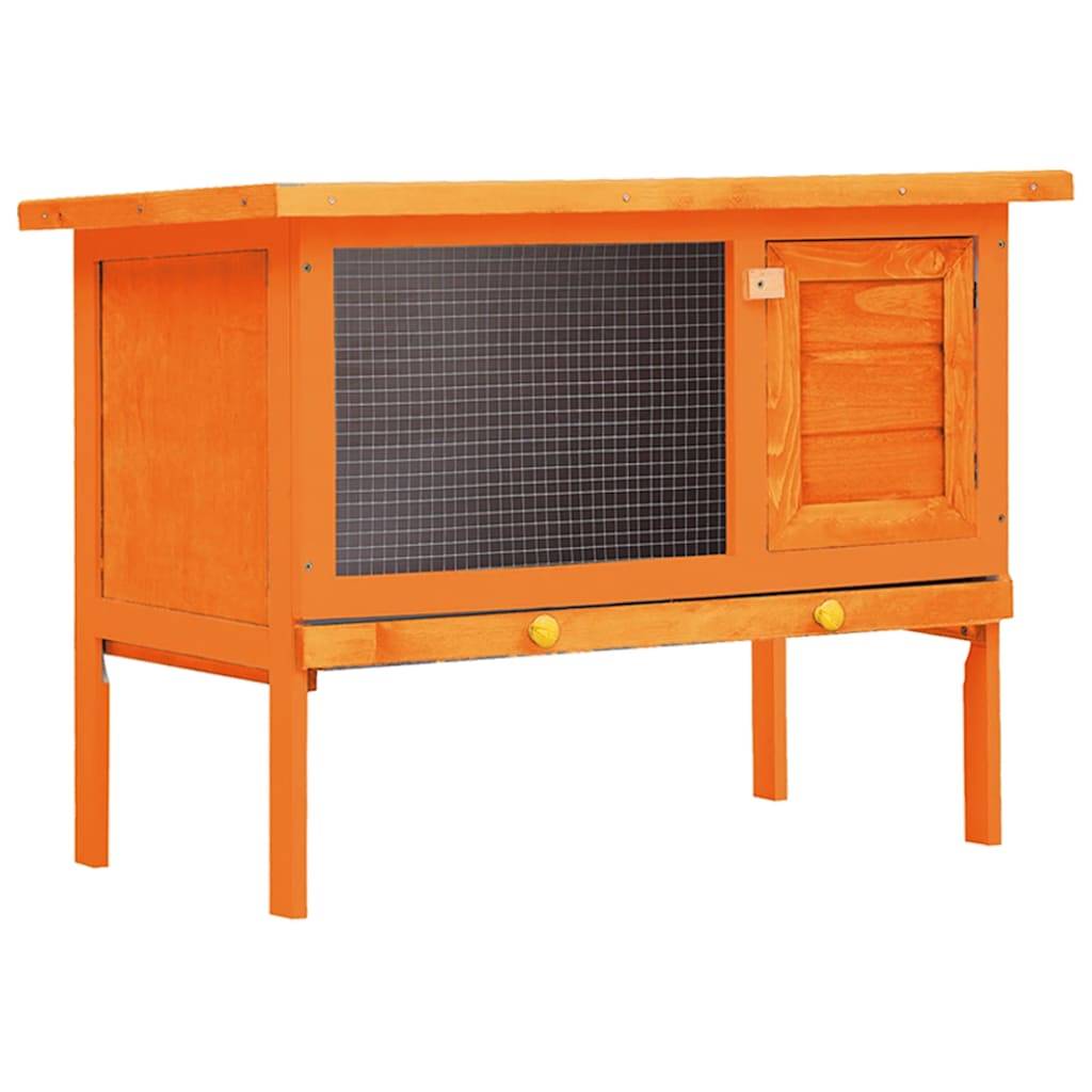 Vidaxl - Clapier d'extérieur Enclos pour petits animaux 1 niveau Bois vidaXL 170157 - Imagen 1