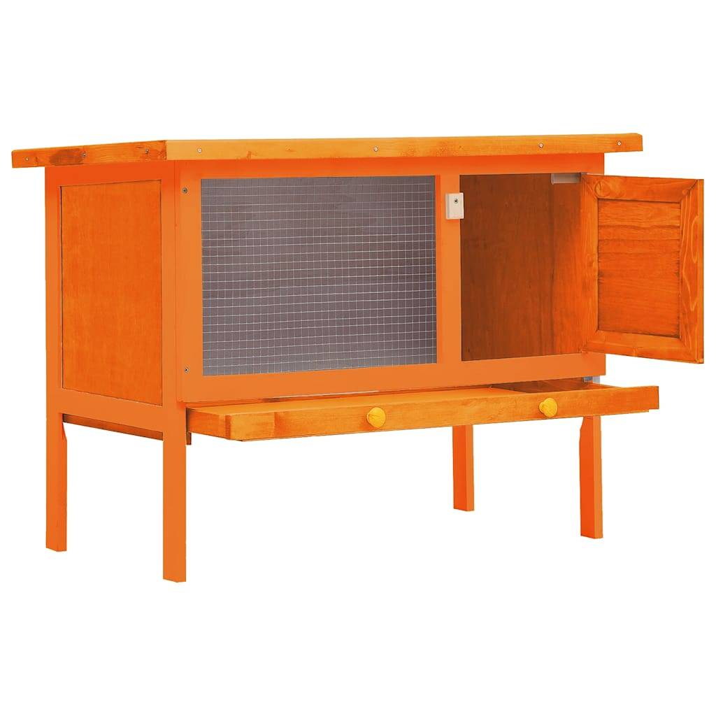 Vidaxl - Clapier d'extérieur Enclos pour petits animaux 1 niveau Bois vidaXL 170157 - Imagen 2