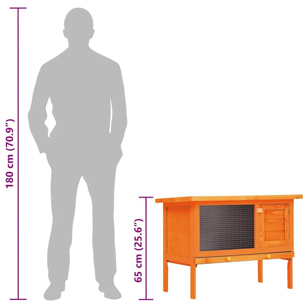 Vidaxl - Clapier d'extérieur Enclos pour petits animaux 1 niveau Bois vidaXL 170157 - Imagen 6