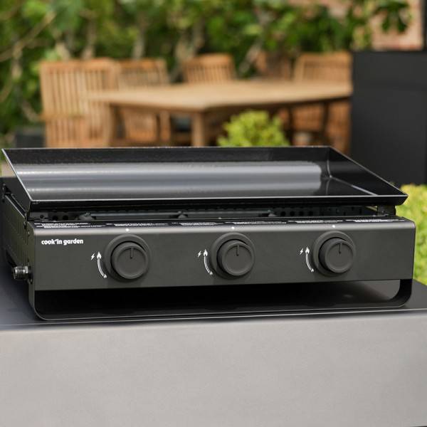Cook in Garden - Plancha à gaz 3 brûleurs 6 kW 59 × 34 cm pour 10 personnes TEMPO 60 Cook’in Garden - Image 2