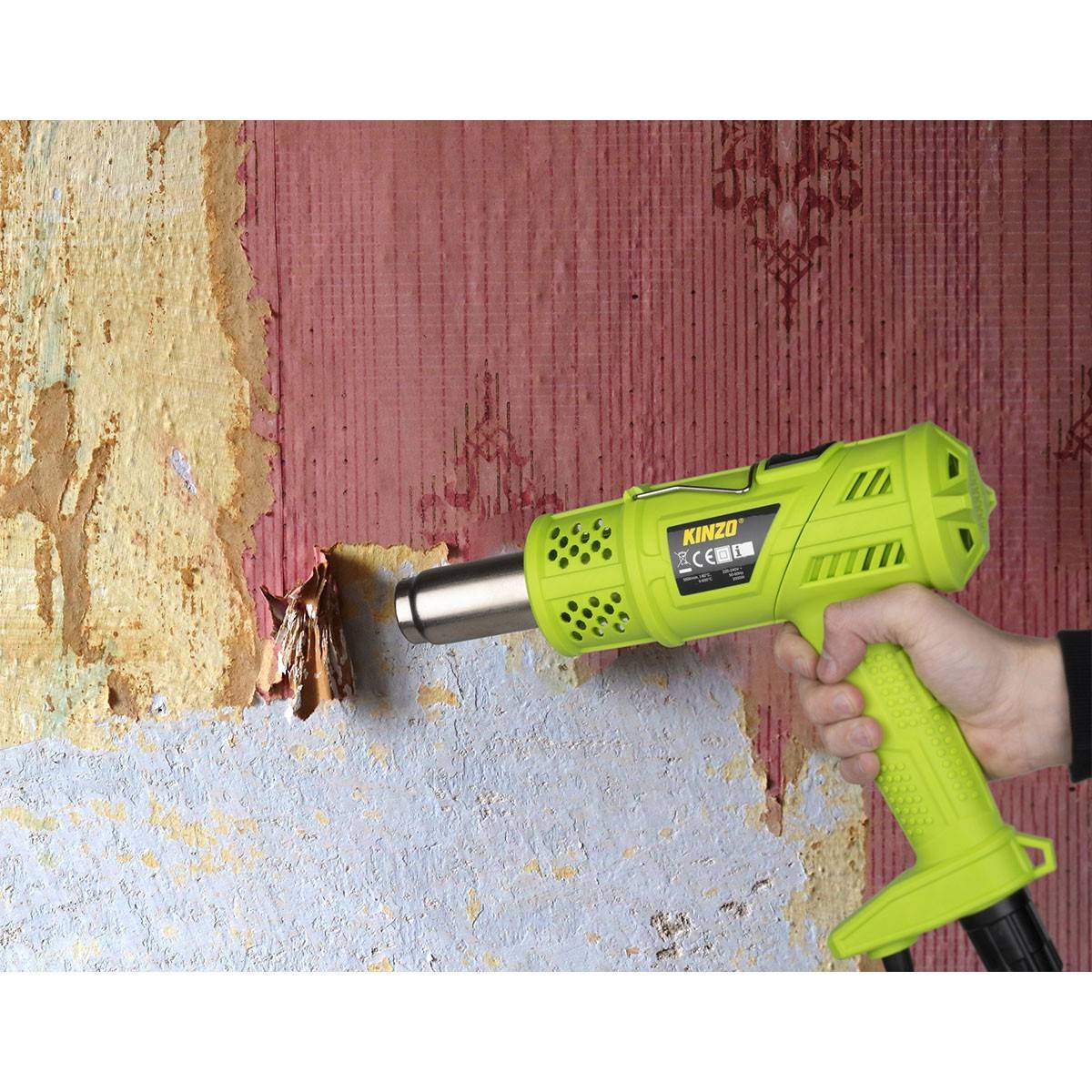 Désherbeur thermique 2000W 3en1 Economique Brule herbes Canne et pistolet + 5 Embouts KZ GARDEN - Imagen 5