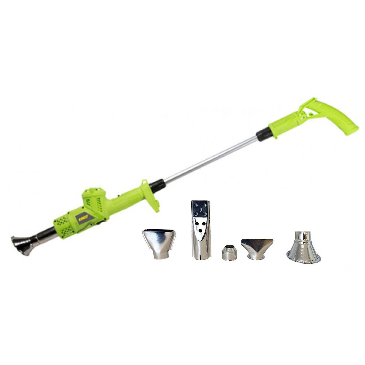 Désherbeur thermique 2000W 3en1 Economique Brule herbes Canne et pistolet + 5 Embouts KZ GARDEN - Imagen 1