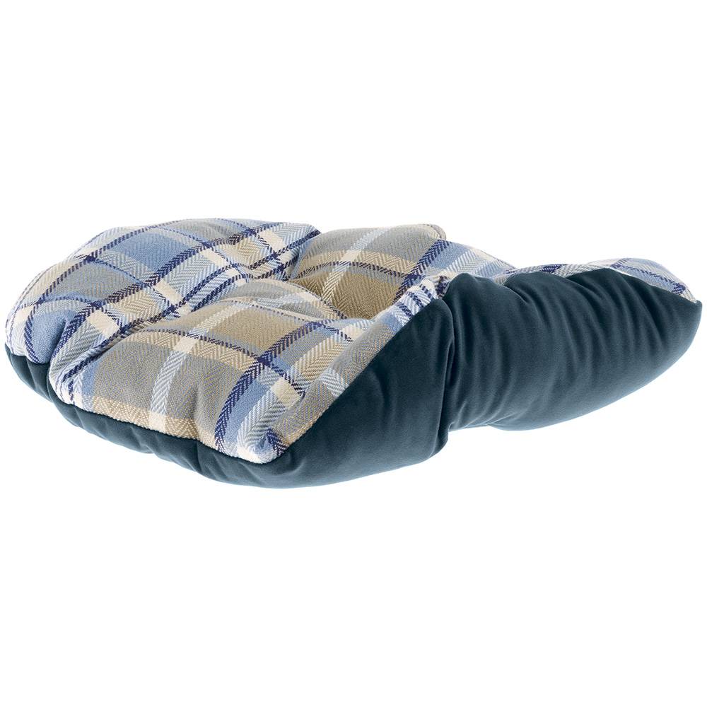 Ferplast - Ferplast couchage rembourré pour chats et chiens CHARLES 70, divan avec coussin, sofa pour animaux, écossais, velours doux, lavable, 68 x 47 x h 25, - Imagen 3