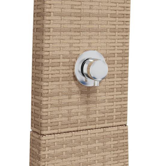 Douche d'exterieur bois d'acacia avec finition huilée beige 55 x 60 x 224 cm - Prolenta premium p3 - Image 8