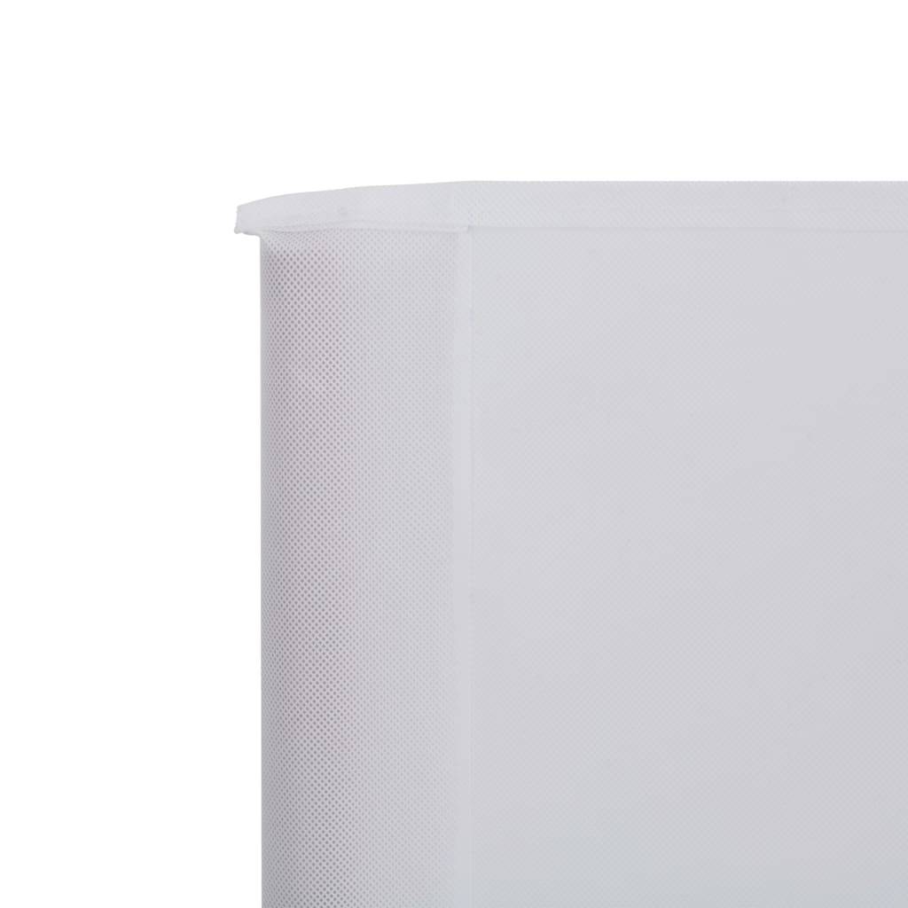 Helloshop26 - Brises-vue paravent 3 panneaux tissu 400 x 120 cm blanc - Imagen 4