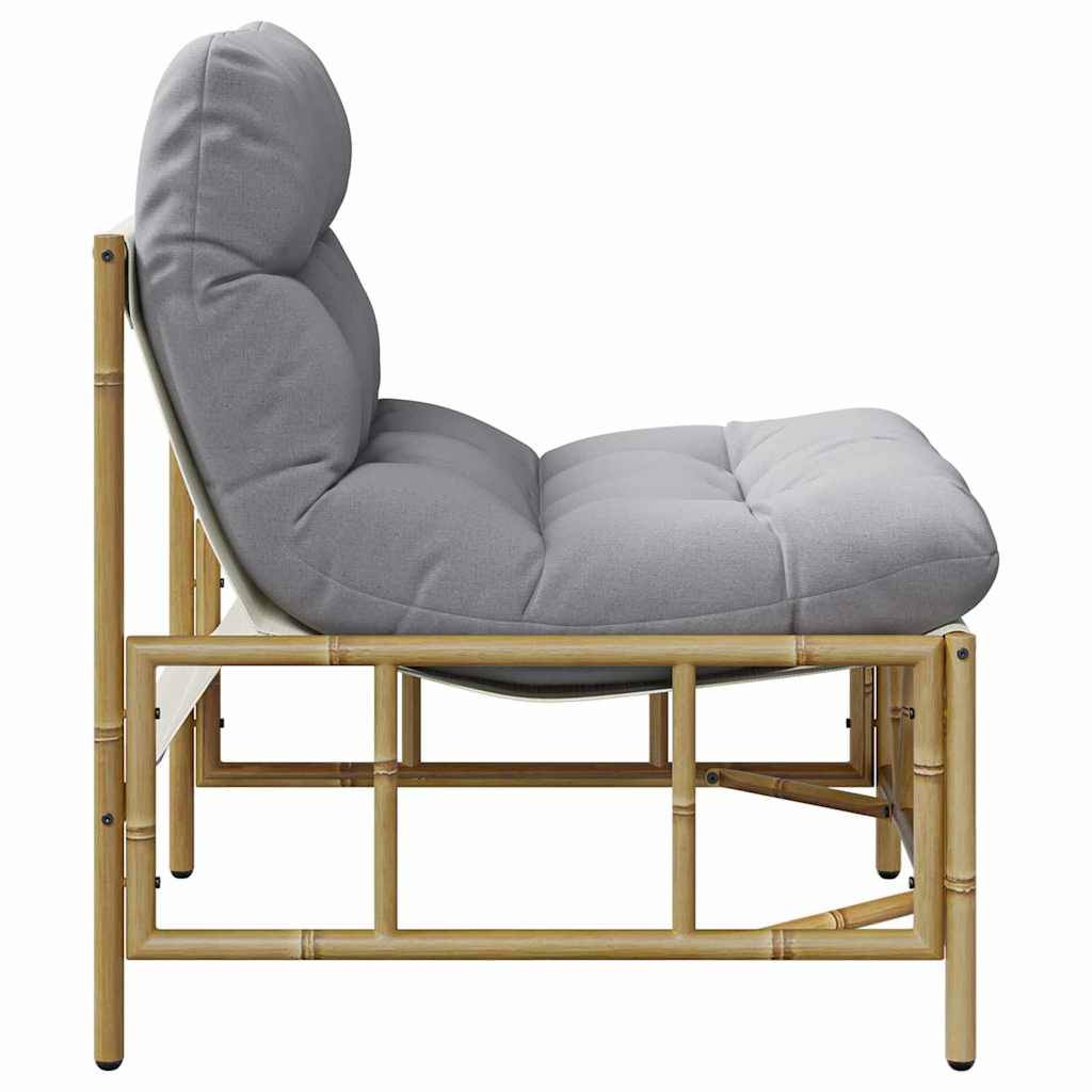 Sièges extérieurs avec coussin 2 pcs Gris clair Acier 75 x 75 x 71 cm - PANGIVO - Image 7