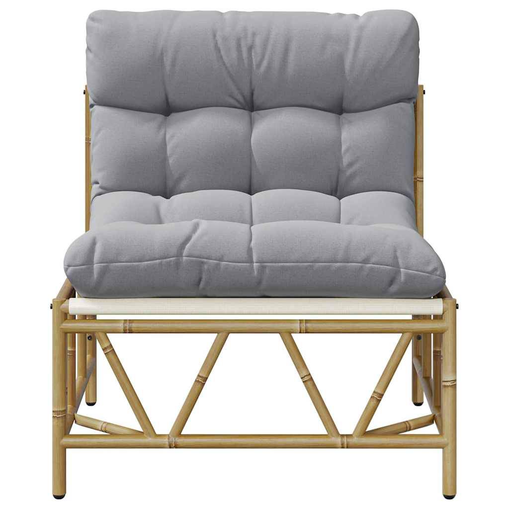 Sièges extérieurs avec coussin 2 pcs Gris clair Acier 75 x 75 x 71 cm - PANGIVO - Image 6