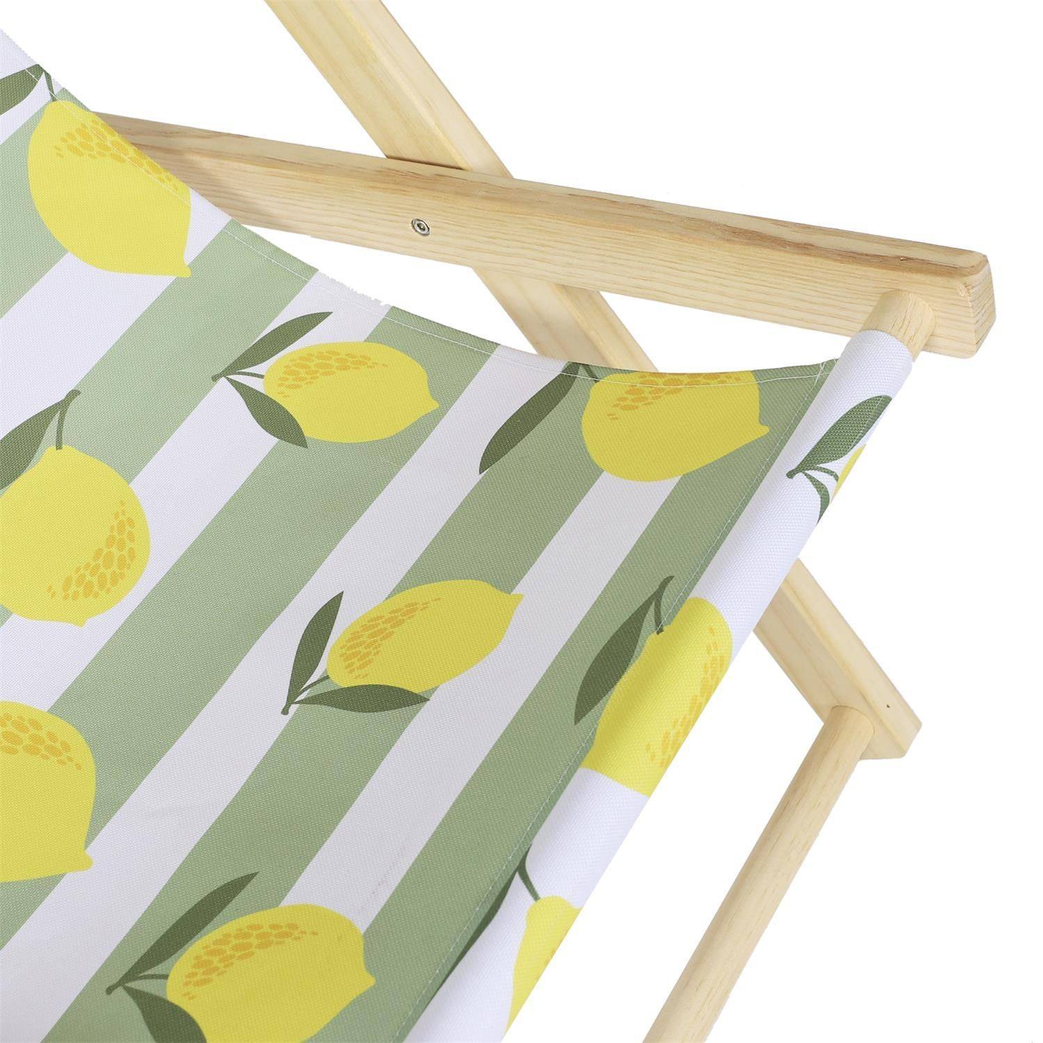 The Home Deco Factory - Lot de 2 chiliennes Citrons en bois - Multicolore - The Home Deco Factory - Imagen 4