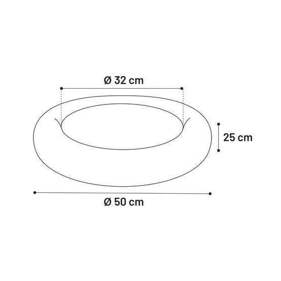 Coussin KREMS rond rose anti stress ø 50 cm pour chiens - Image 4